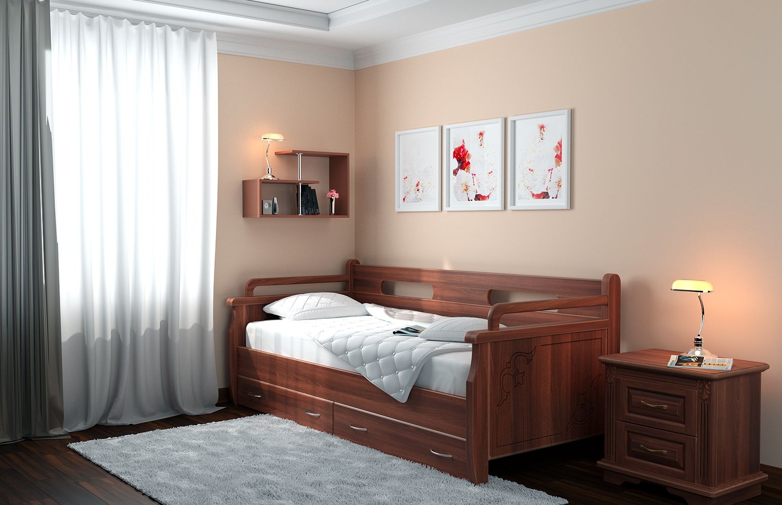 Кровать Dreamline Тахта №2 (ясень) изображен в другом виде
